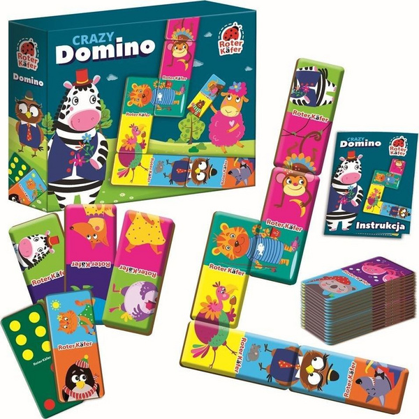 Lojë Roter Kafer Crazy Domino, shumëngjyrëshe