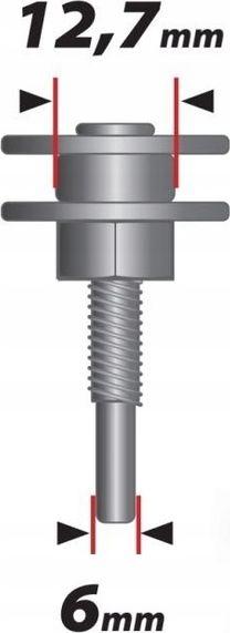 Përshtatës për maja shpuese Dedra, 12.7 mm