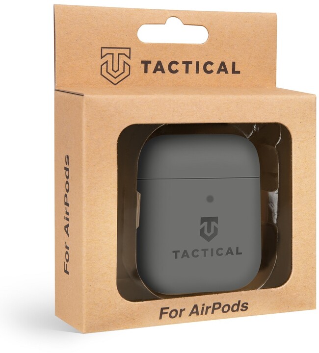 Mbrojtëse Tactical Velvet Smoothie për Apple AirPods, e hirtë