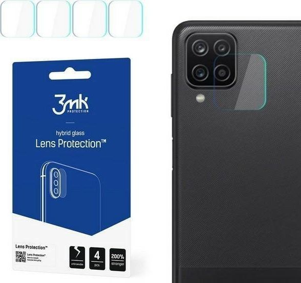 Xham mbrojtës hibrid 3MK për lentet e kamerës Galaxy A12