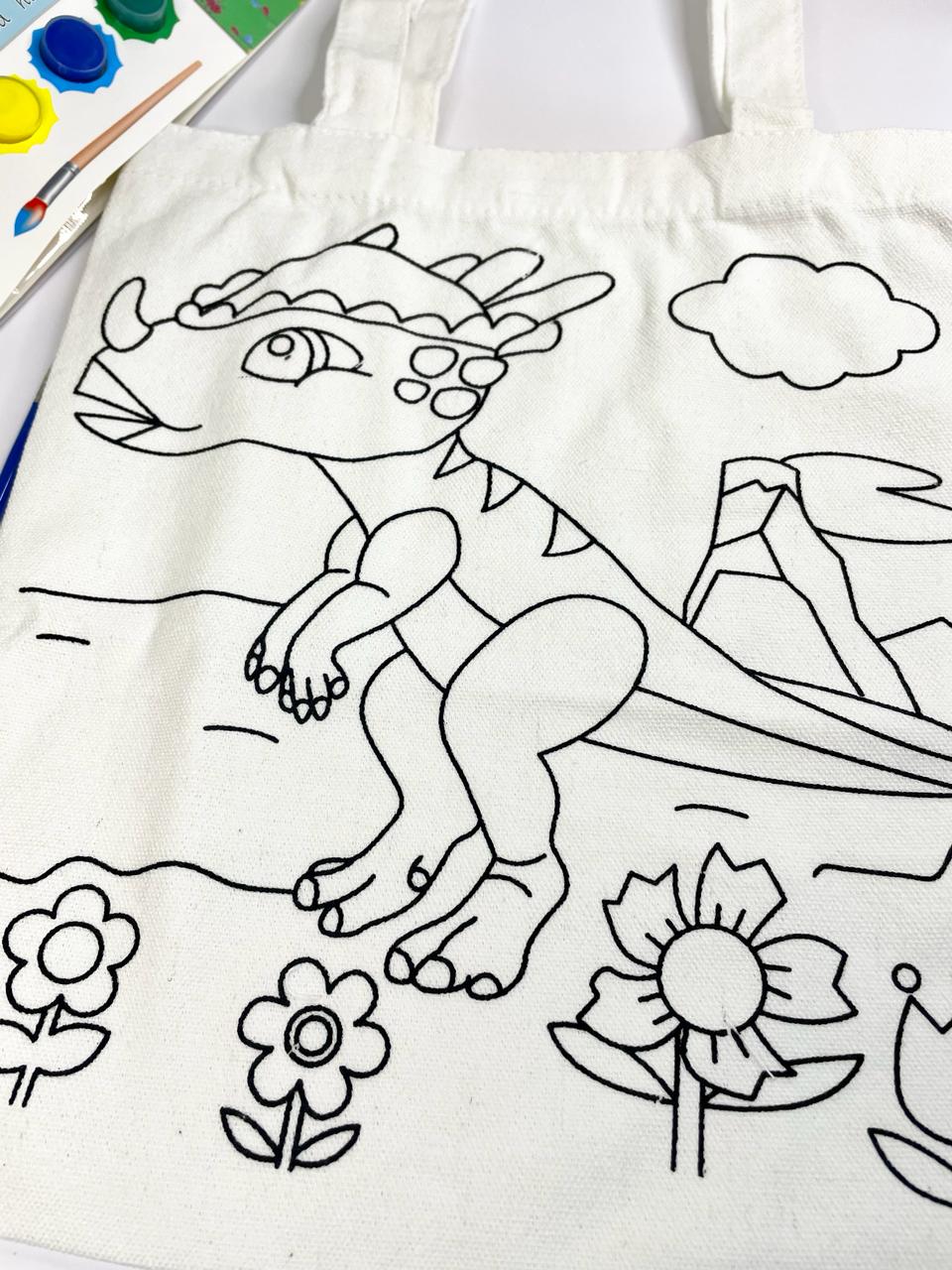 Çantë "Ngjyrose vet", për fëmijë, dinosaur