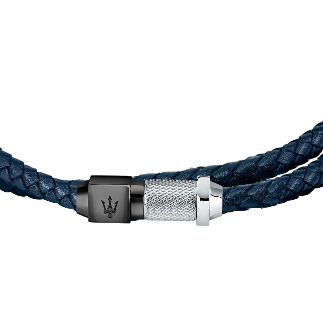 Byzylyk për meshkuj Maserati JM223AVE19, 41 cm, i kaltër/argjendtë