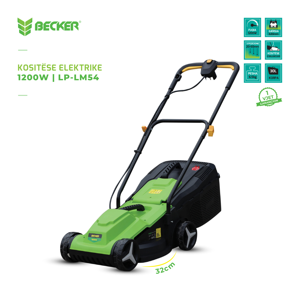 KOSITËSE ELEKTRIKE 1200W LP-LM54