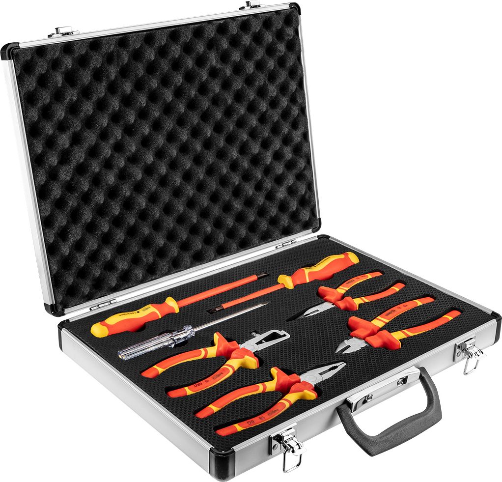 Set vegla pune 1000V NEO, 7 copë + valixhe
