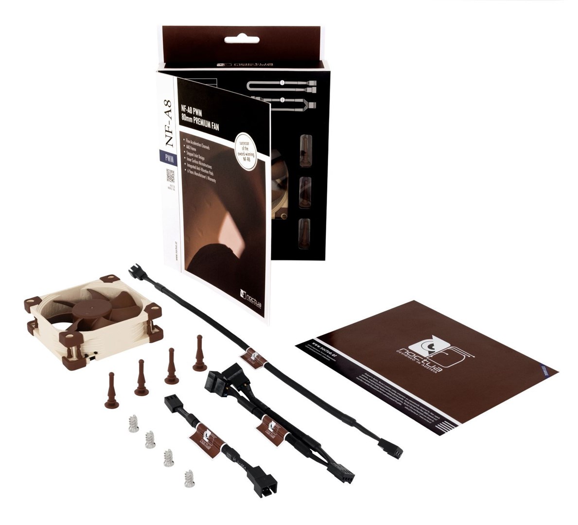 Ftohës Noctua NF-A8 PWM, 8 cm, i bronztë / bezhë