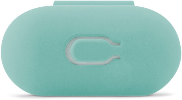 Mbrojtëse silikoni EPICO për Apple Airpods (2019), e kaltër e hapur