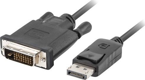 Kabllo Lanberg DisplayPort DVI-D (CA-DPDV-10CU-0018-BK), 1.8m, e zezë