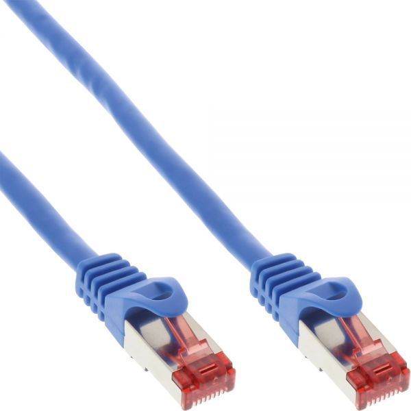 Kabllo patchord InLine, S / FTP, PiMF, Cat.6, 250MHz, 15 m, e kaltër Kabllo patchord InLine, S / FTP, PiMF, Cat.6, 250MHz, 15 m, e kaltër