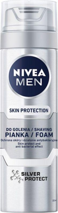 Shkumë për rrojë Nivea MEN SILVER PROTECT, 200 ml 