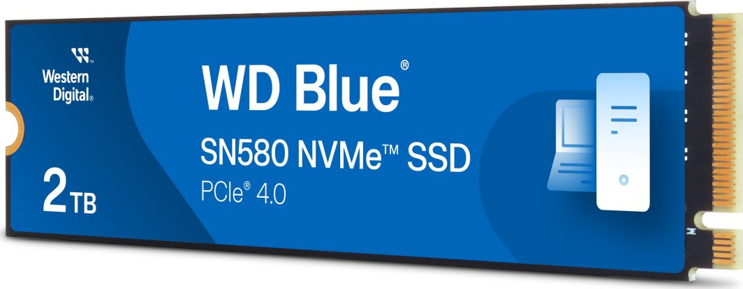 SSD диск WD SN580, 2TB, M.2 2280 PCI-E x4 Gen4 NVMe