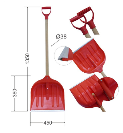 Lopatë për borë Maxpol Large, 45 cm