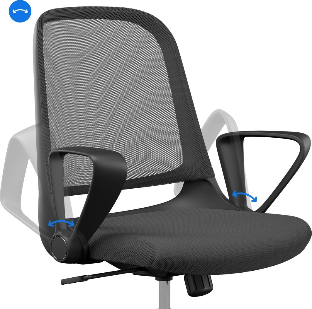 Канцелариска столица SENSE7 Sopty, црна
