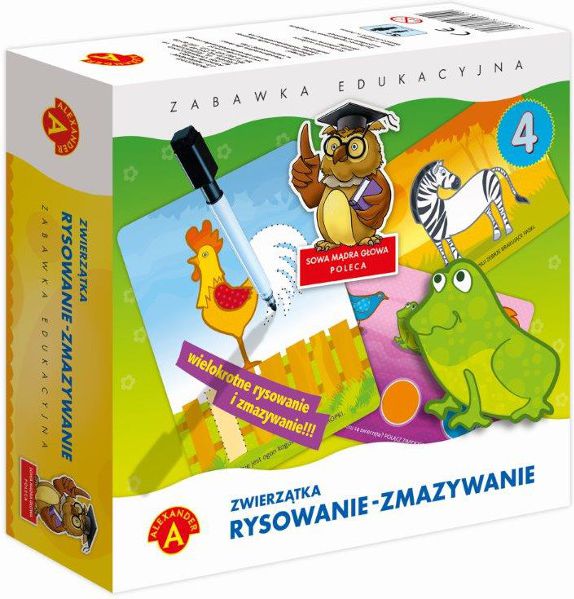 Libër ngjyrosës Alexander Animals Drawing Erasing
