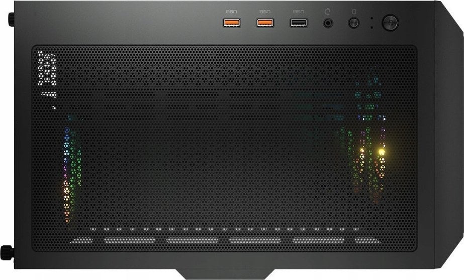 Kasë Cougar Airface RGB, e zezë, Midi Tower