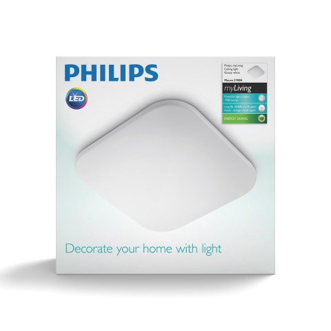 Llambë tavani Philips LED Square 17W/ 3000K