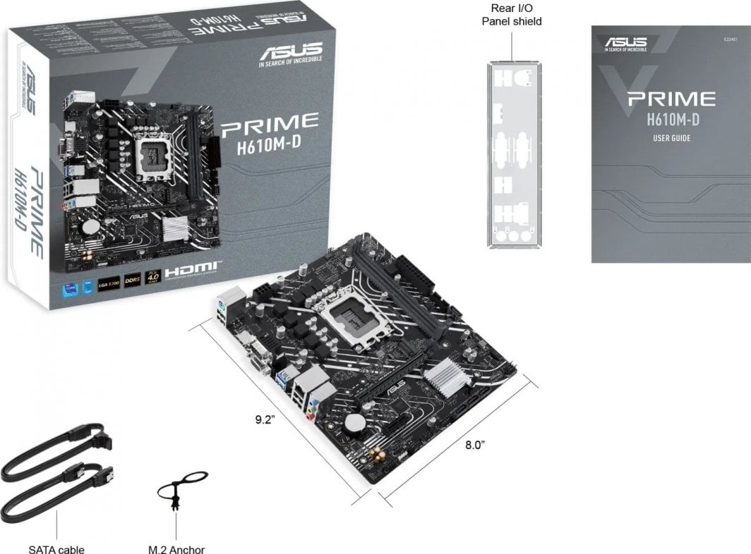 Pllakë amë Asus PRIME H610M-D