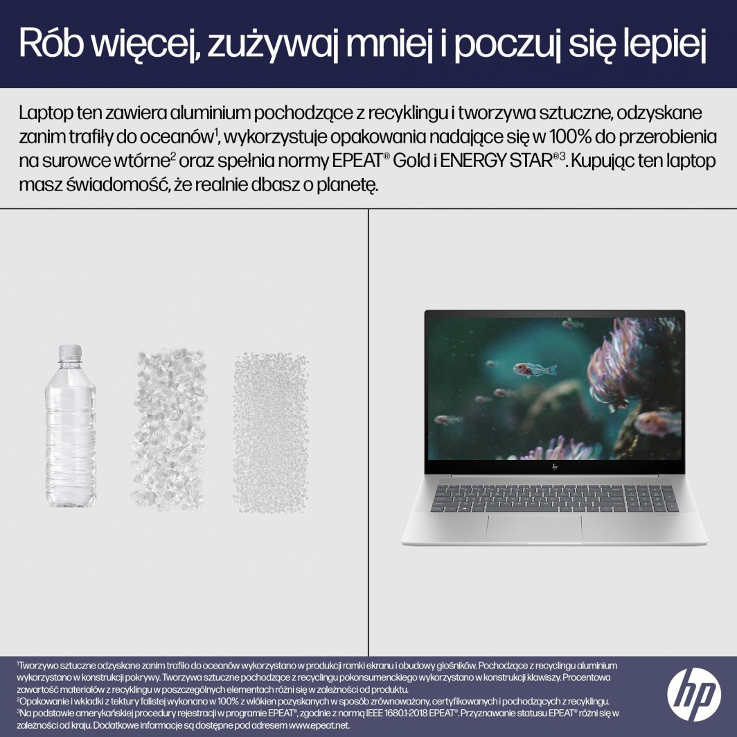 Laptop HP Envy 17-cw0229nw, 17.3", Intel Core i5 13500H, 16 GB RAM, 512 GB SSD, i argjendtë