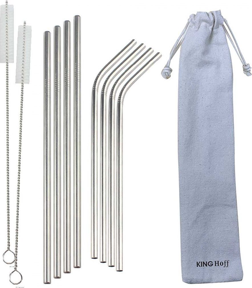 Set pipa metali KingHoff, 8 copë