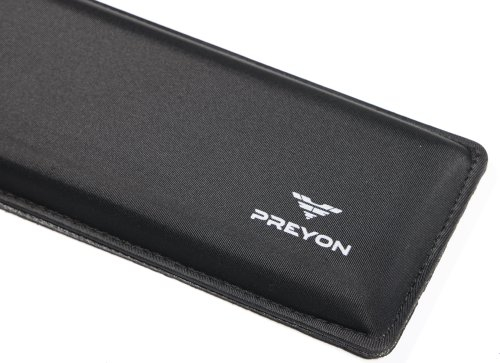 Mbështetëse dore për tastierë Preyon Falcon Soft, 35x10x2.5 cm, e zezë