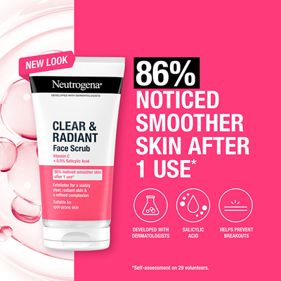 Peeling për lëkurë Clear & Radiant (Skrab për fytyrën), 150 ml