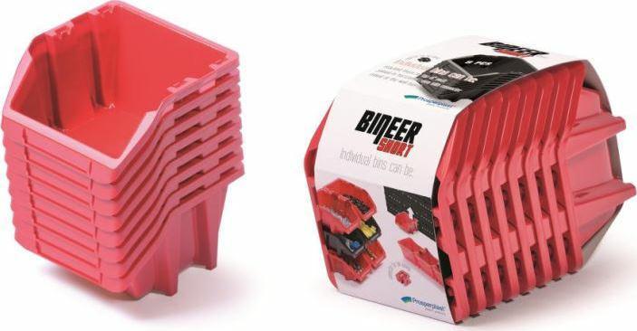 Kuti për mbeturina Prosperplast 8 BINEER KBISS15-3020, 206x118x144mm, 10 copë, të kuqe