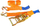 Rrip transporti EPM me tensionues 2T, 3m (E-901-0203), portokalli