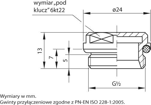 Prizë lavamani Perfexim 1/2 " 4216 G1 / 2 Z PN10 (20-402-0000-000), e çeliktë