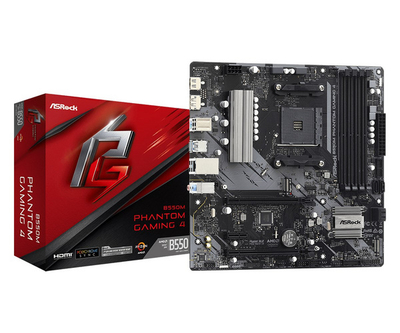 Pllakë amë Asrock B550M Phantom Gaming 4 Socket AM4 micro ATX AMD	B550