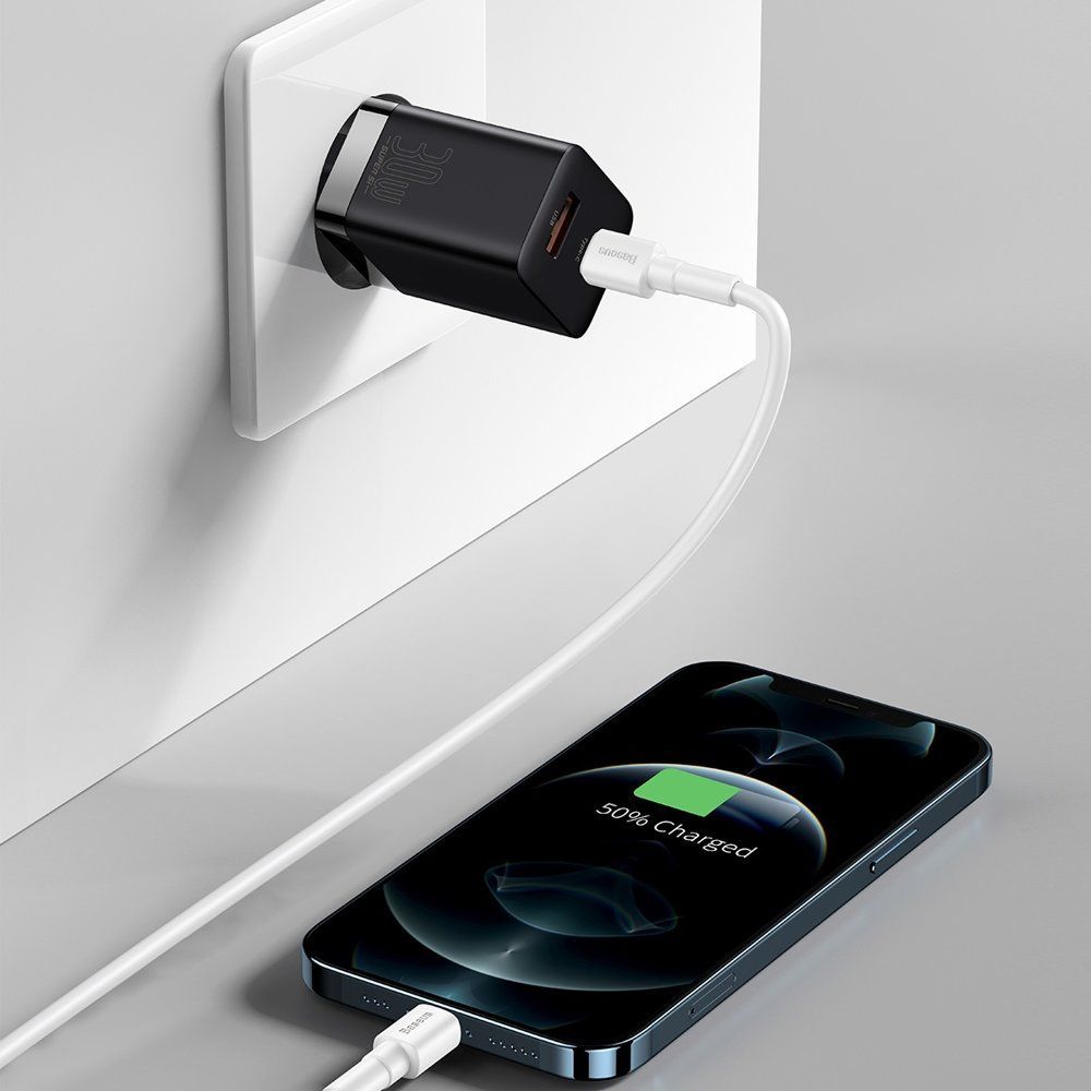Karikues Baseus Super Si Pro, 1 x USB A 1 x USB C, i zi
