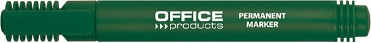 OFFICE PRODUCTS Перманентен Маркер, Заоблен Врв, 1-3 mm, Зелен