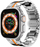 Rrip ore 4wrist Iron Man Steel për Apple Watch 42/44/45/49 mm, i argjendtë