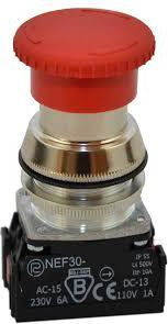 Buton sigurie Promet, 30mm, i kuq