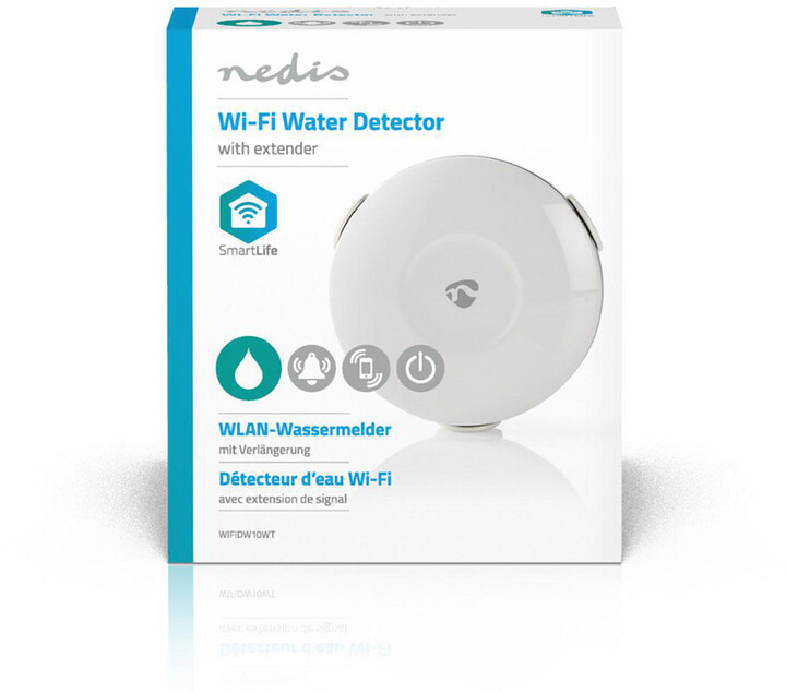 Detektor smart i rrjedhjes së ujit Nedis, WiFi, me bateri