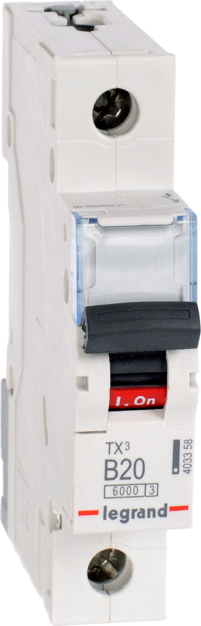 Ndërprerës miniaturë Legrand S301 B20 6kA TX3