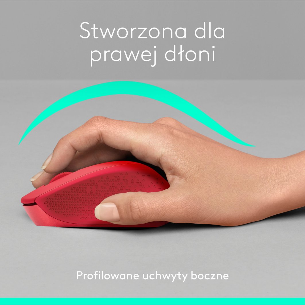Глушец Logitech M330, wireless, USB, црвена