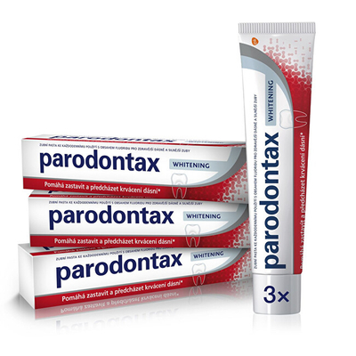 Pastë për dhëmbë Paradontax, Whitening, 3 x 75 ml