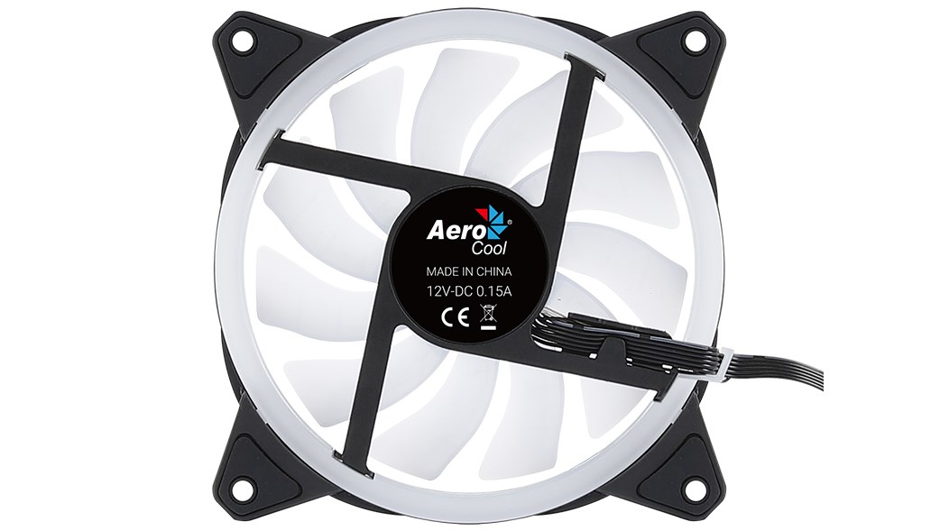 Ftohës Aerocool Duo 12 ARGB, 12 cm, i zi