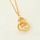 Qafore dhe varëse e flakëruar në ari 24 karatësh QV24K, 36 x 20 mm
