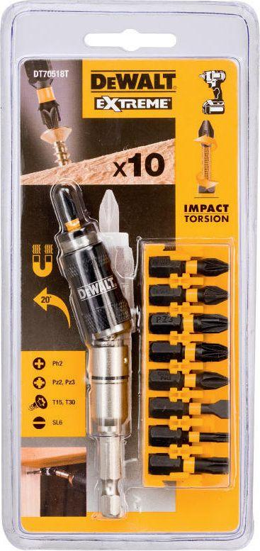Set kaçavida DeWalt Torsion (DT70518T-QZ), 10 copë