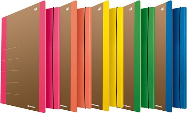 Dosje Donau Life, karton, A4, 500gsm, 3 ndarje, e verdhë