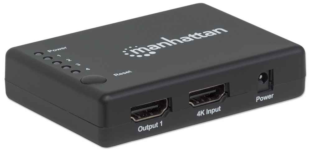 Ndarës Manhattan 207706 4K Compact, 4-Port HDMI