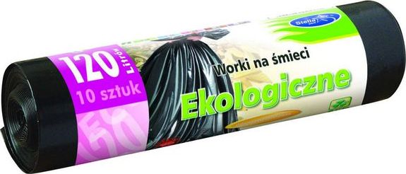 Qese për mbeturina Stella Pack, 120l, 10 copë, të zeza Qese për mbeturina Stella Pack, 120l, 10 copë, të zeza