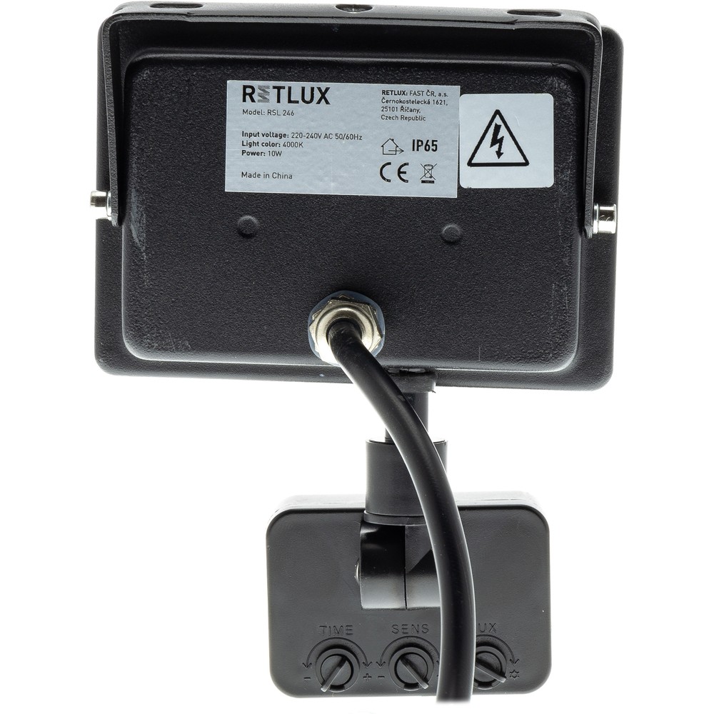 Reflektor me sensor Retlux RSL 246, LED 4000K, 10W