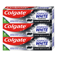 Pastë për dhëmbë Colgate Advanced White Charcoal 3 x 75 ml
