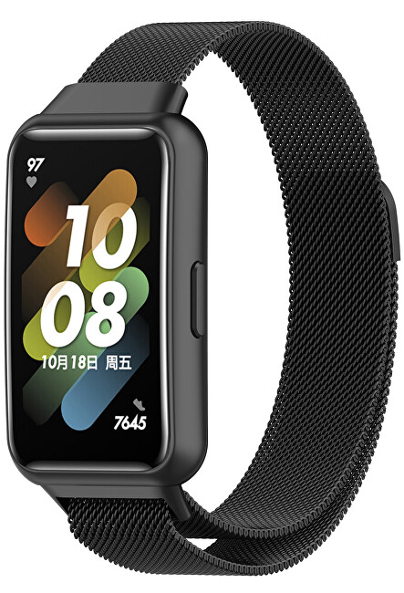 Rrip milanez 4wrist për Huawei Watch Band 7, i zi