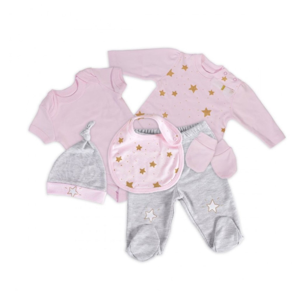 Komplet për bebe Cangaroo Star Girl, 5 copë