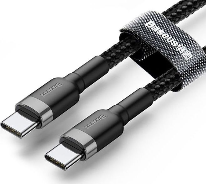 Kabllo USB Baseus Cafule 2xUSB-C, QC 3A, PD, 2 m, e zezë universale