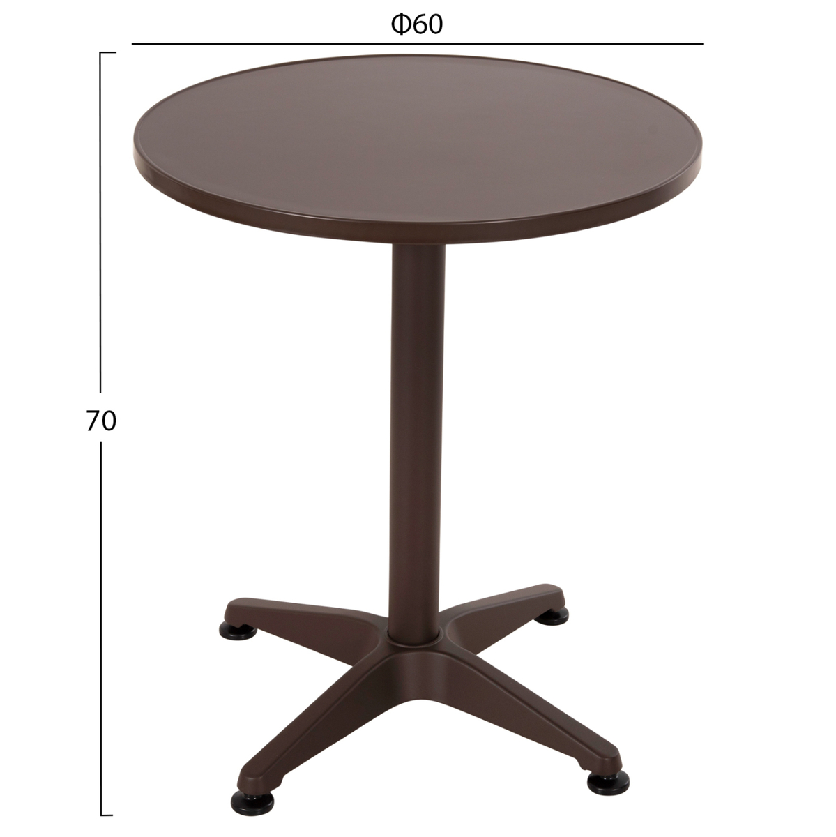 Tavolinë e rrumbullakët për ambient të jashtëm Goss Φ60×70 cm (HM5974.02), kaftë