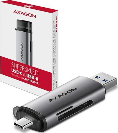 Lexues USB Axagon USB-C 3.2 (CRE-SAC), i hirtë