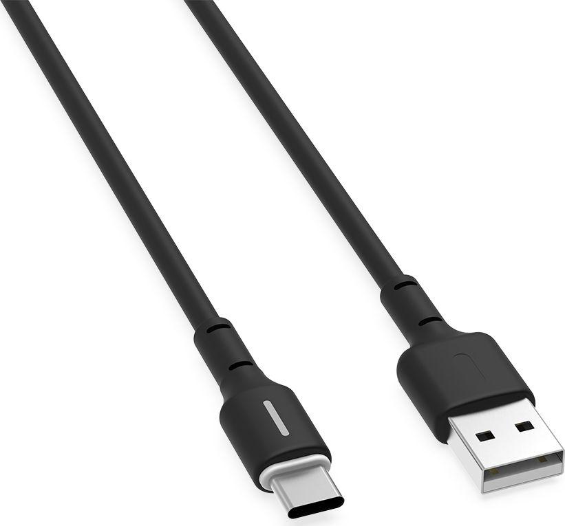 Kabllo Krux, USB-A - USB-C, 1.2m, e zezë 